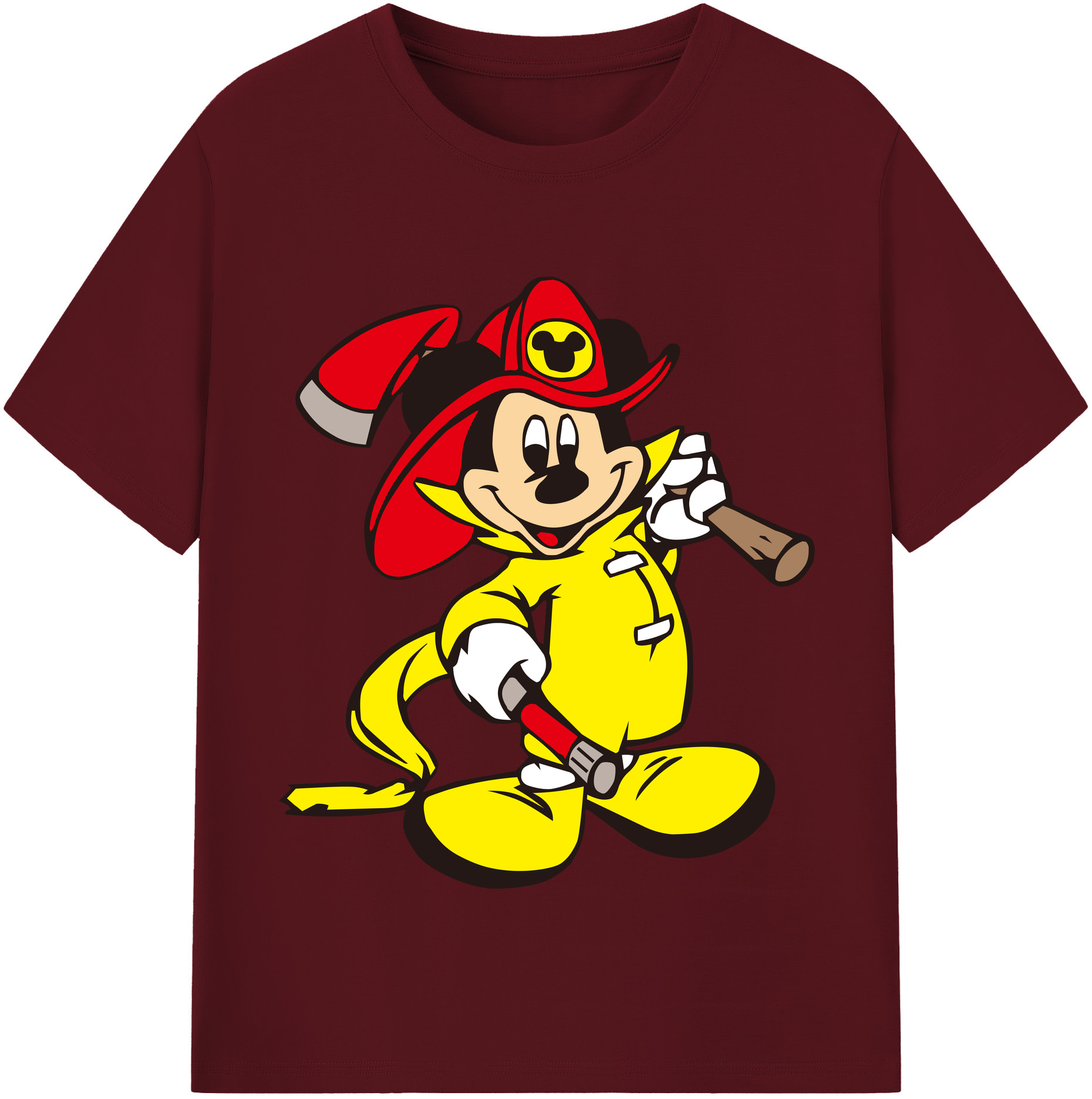 （画像用） ミッキーマウス Mickey Mouse 綿100％半袖Tシャツ（フロントプリント）